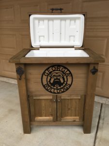 Rustic Wooden Cooler Cabinet