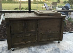 dark-wood-cooler-table-patio-cooler-drawers-cabinet-ice-chest