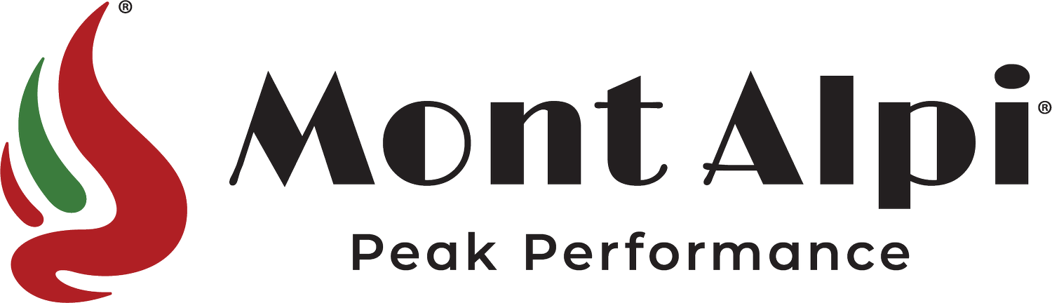 Mont Alpi Peak Perfomance Creative Logo