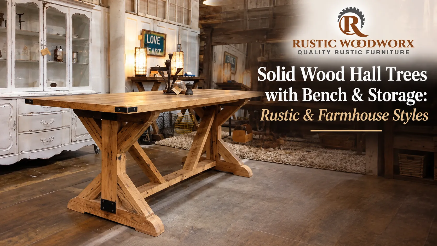 Solid Wood Hall Trees